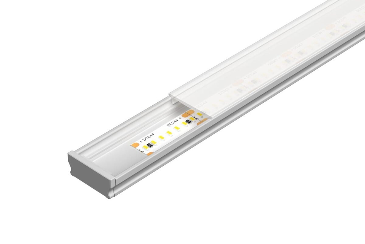 alu profile led pro 1 silver anodized 2m surface recessed bergmen 2