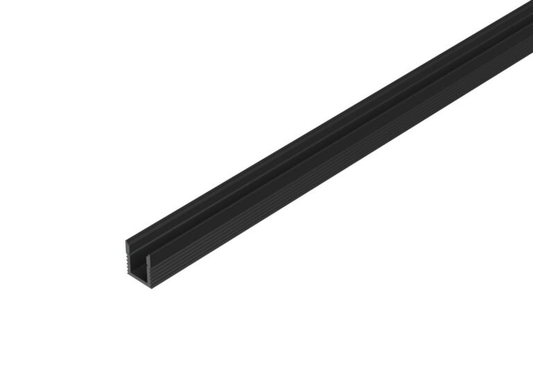 alu profile led pro 9 black 1m recessed bergmen