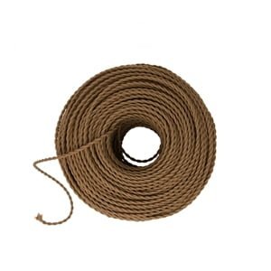 brown twisted wire bergmen fibra