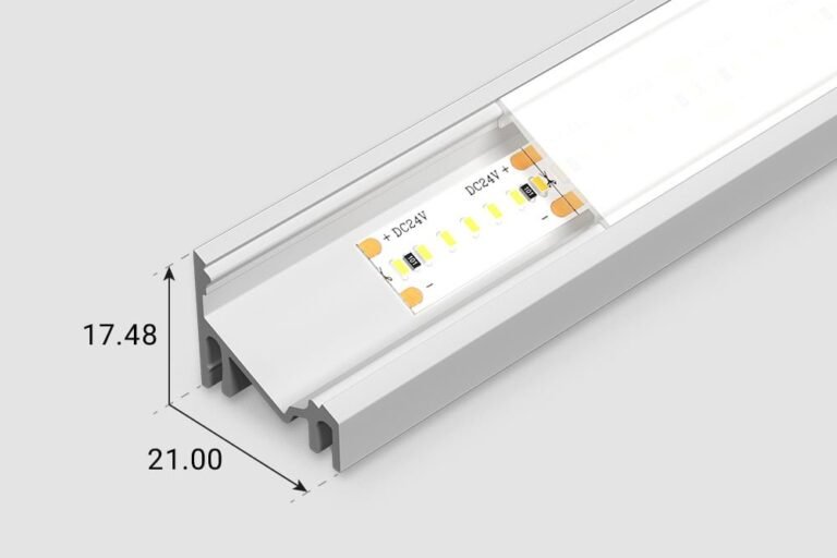 led profile pro3 2m silver corner bergmen