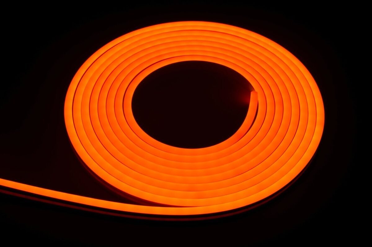 neon flex hr eco end cap light yellow bergmen 26