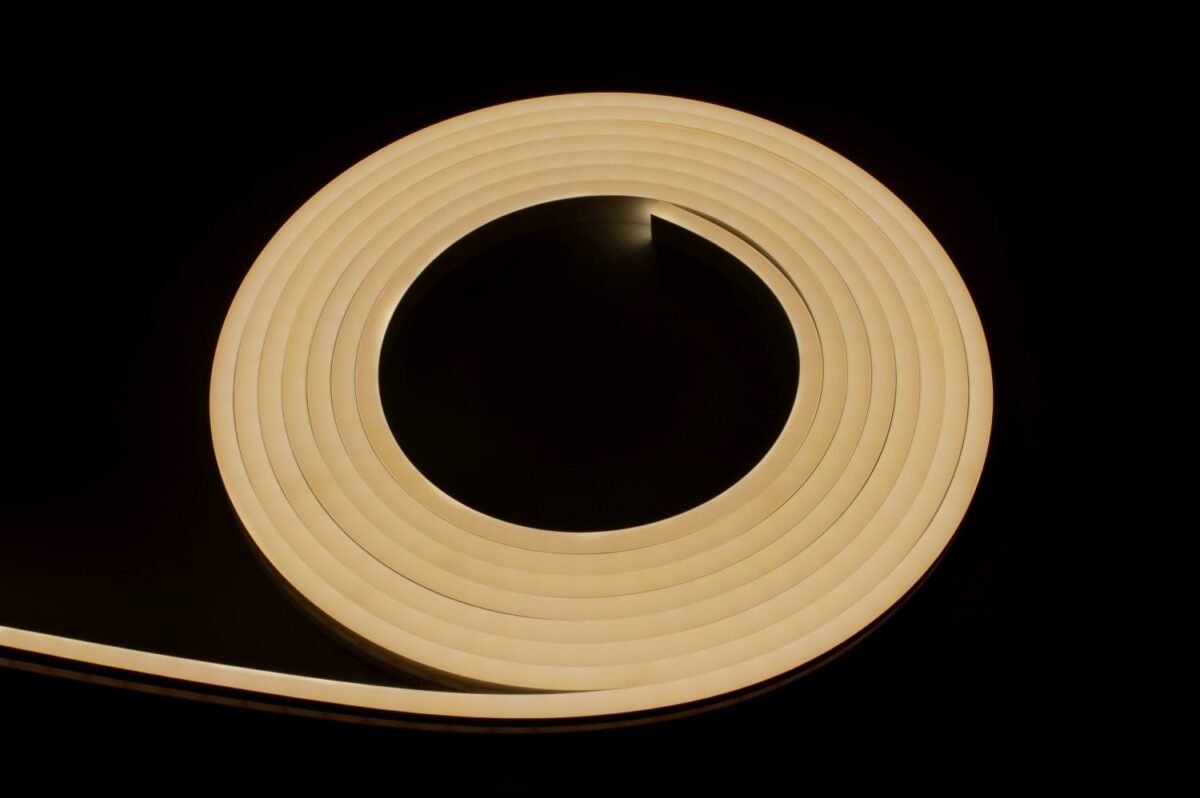 neon flex hr eco end cap light yellow bergmen 9