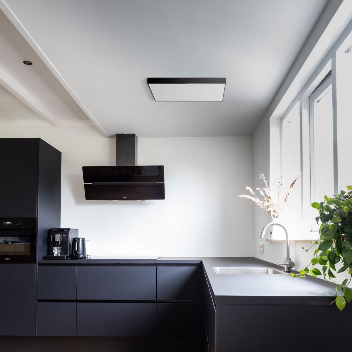 Cadru montat pe suprafață Videx-Panel-Panel-Surface-Montat-Black-6060-BLACK - imagine 4
