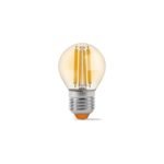 Bulb LED videx-e27-G45-6W-Fil-Amber-WW - imagine 2