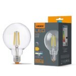 Bec LED videx-e27-G95-7W-Fil-DIM-NW