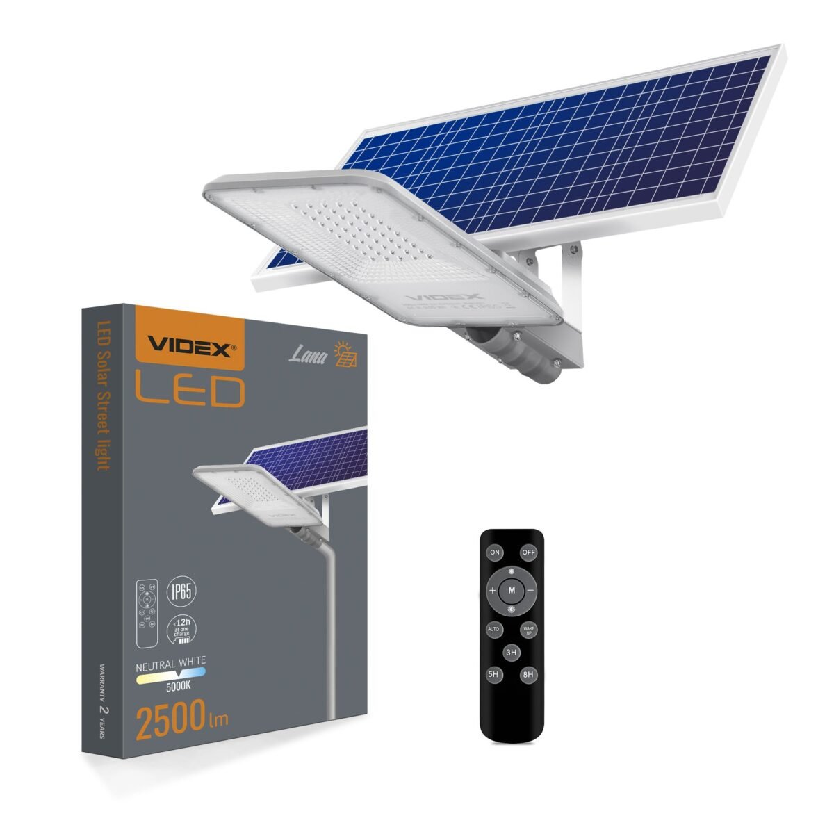 LED Solar Street Light Videx-S-LED-LANA-LANA-100W-NW - imagine 1